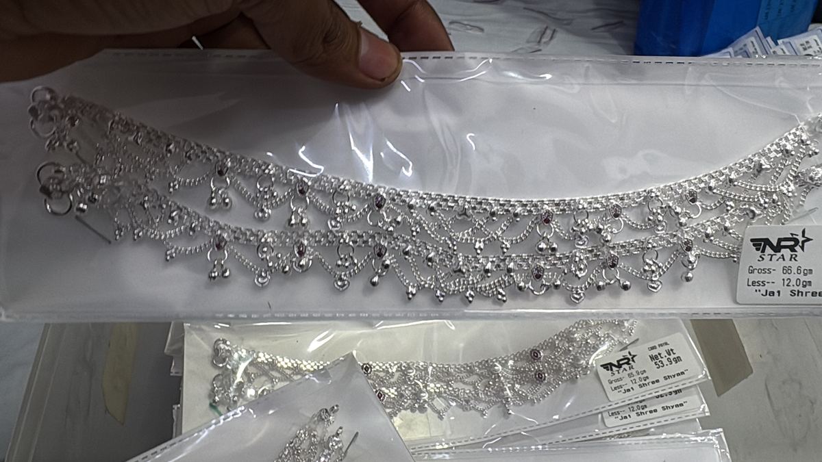 NR Star Silver Payal Agra