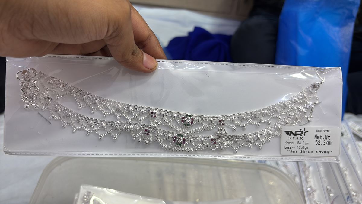 NR Star Silver Payal Agra