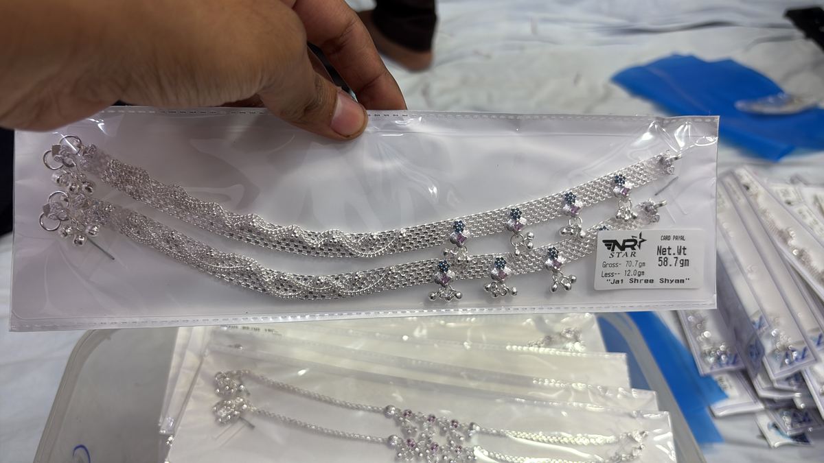 NR Star Silver Payal Agra