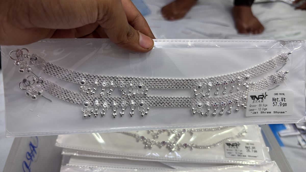 NR Star Silver Payal Agra